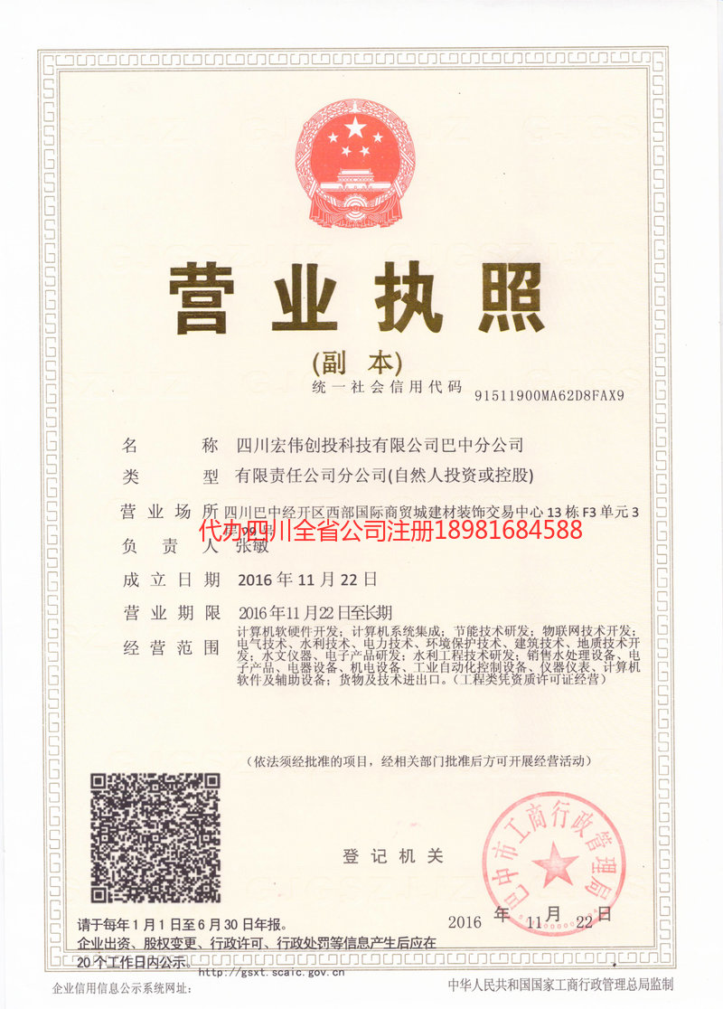 湛江湛江宏伟创投科技有限公司